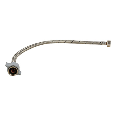 PAQUETE MANGUERA COFLEX C/10PZ LÍNEA BÁSICA P/FREGADERO 1/2"AM X 1/2"AM 55CM (CVLG-D55)
