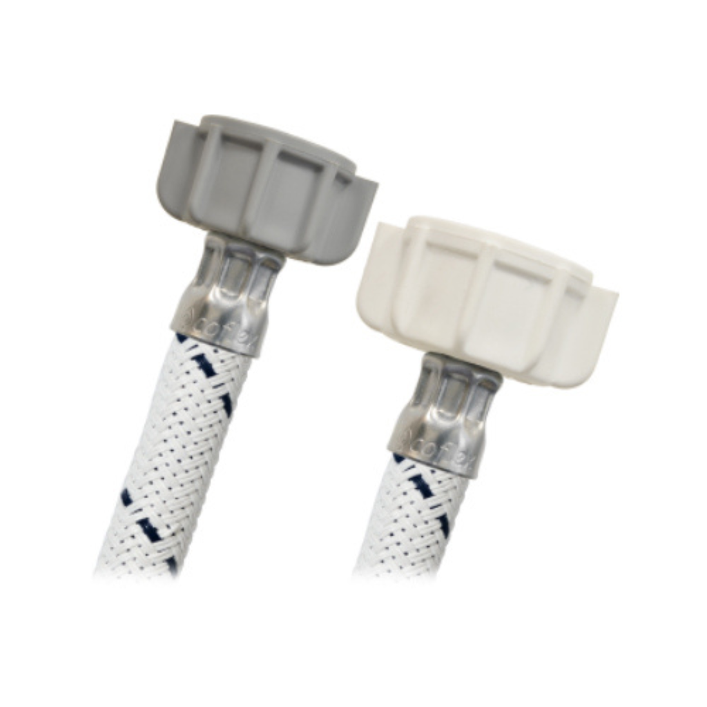 PAQUETE MANGUERA COFLEX C/10PZ VINILO BLANCO P/SANITARIO 1/2"AM X 7/8"AM 50CM (CVSB-A50)