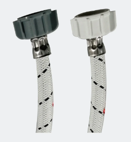 PAQUETE MANGUERA COFLEX C/10PZ VINILO BLANCO P/SANITARIO 1/2"AM X 7/8"AM 50CM (CVSB-A50)