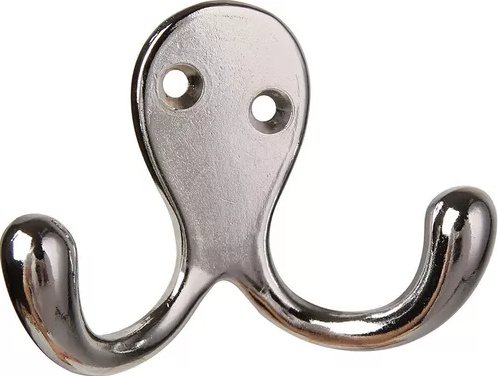 DIANA PERCHERO DOBLE BOLSA C/10PZ NÍQUEL