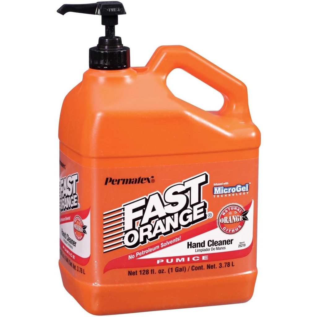 PERMATEX FAST ORANGE LIMPIADOR P/MANOS GALÓN 3.78LT