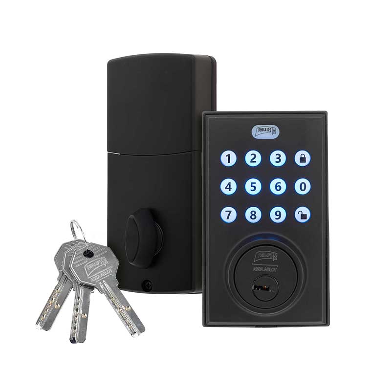 CERROJO PHILLIPS PCD 265 DIGITAL NEGRO (MX6628)