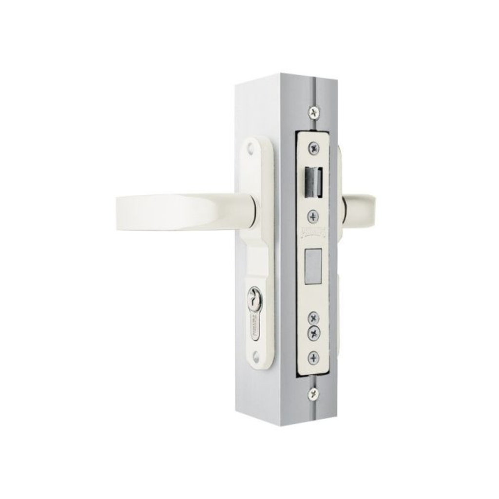 CERRADURA PHILLIPS 3055 MANIJA-MANIJA BLANCO P/ALUMINIO (MX2446)(H)