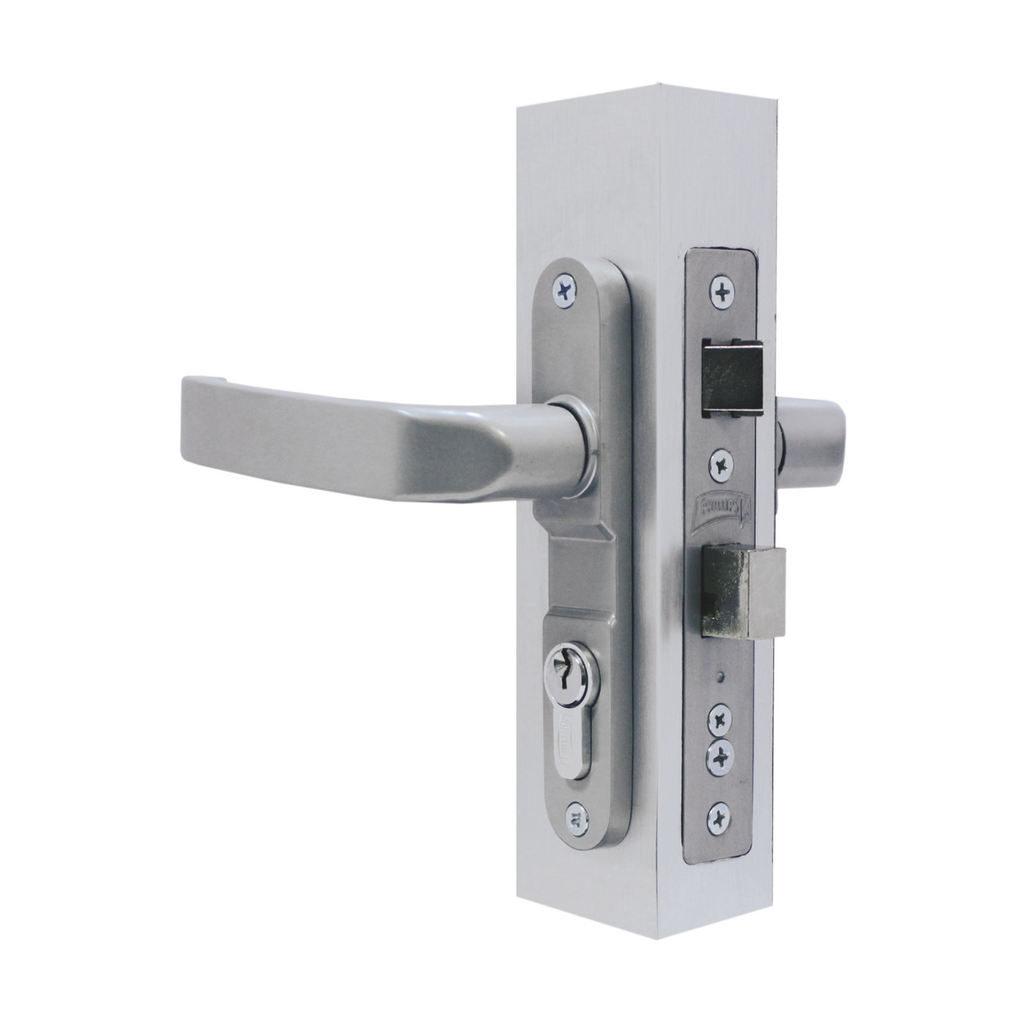 CERRADURA PHILLIPS 3055 MANIJA-MANIJA NATURAL P/ALUMINIO (MX2444)(H)