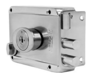 CERRADURA PHILLIPS HS-4200-AS 6 CLÁSICA IZQUIERDA ACERO INOXIDABLE SOBREPONER (MX2659)(H)