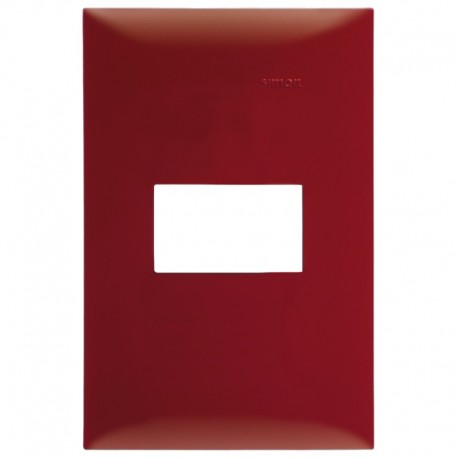 PLACA SIMON 1 VENTANA S/CHASIS ROJO GAUDI (25611-67)(E)