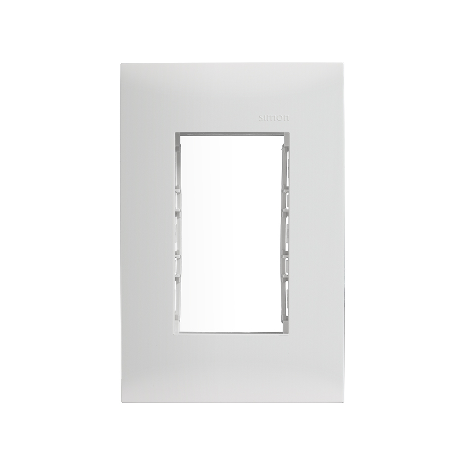 PLACA SIMON 3 VENTANAS C/CHASIS BLANCA (25613-30)(E)