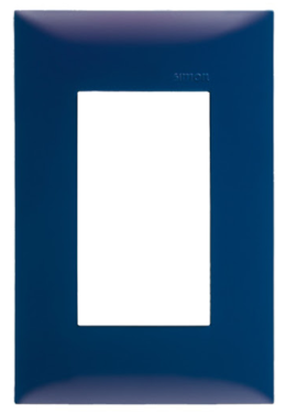 PLACA SIMON 3 VENTANAS S/CHASIS AZUL BALEARES (25613-66)(E)