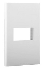 PLACA PLÁSTICO ABS MONTANA PROYECTA 1 VENTANA 23.5MM BLANCA (1311)(E)