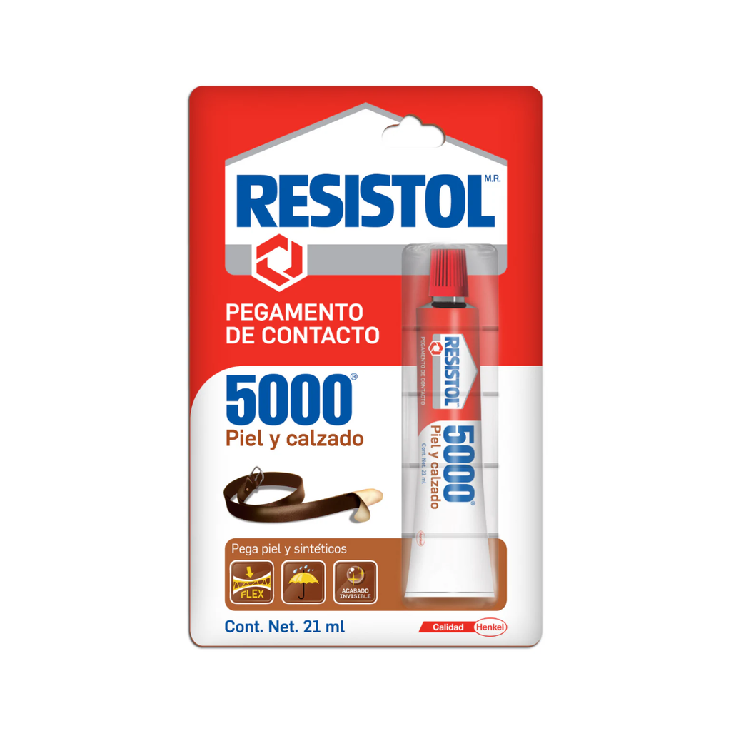 RESISTOL 5000 TRANSPARENTE PIEL Y CALZADO 21ML