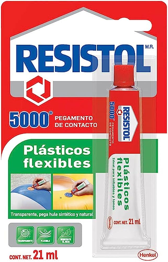 RESISTOL 5000 TRANSPARENTE P/PLÁSTICOS FLEXIBLES 21ML