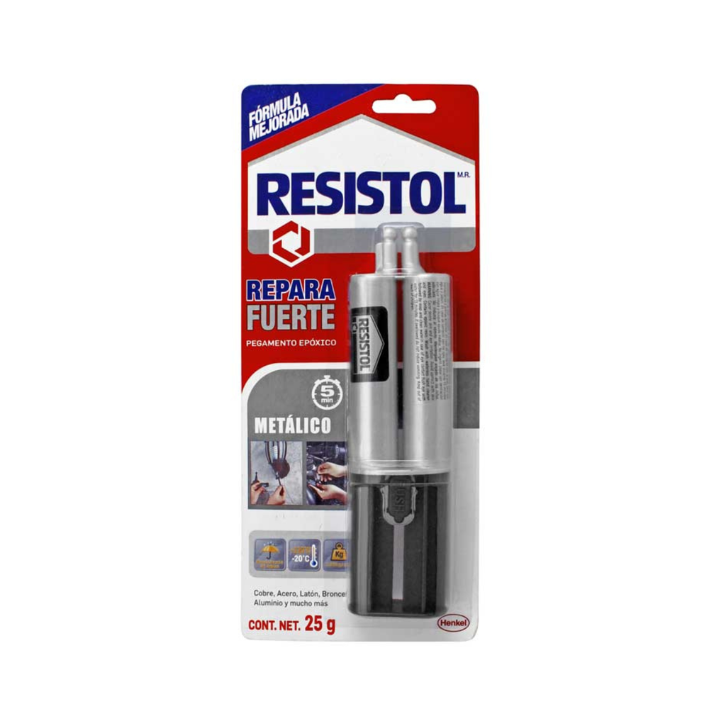 RESISTOL REPARA FUERTE METÁLICO 25GR