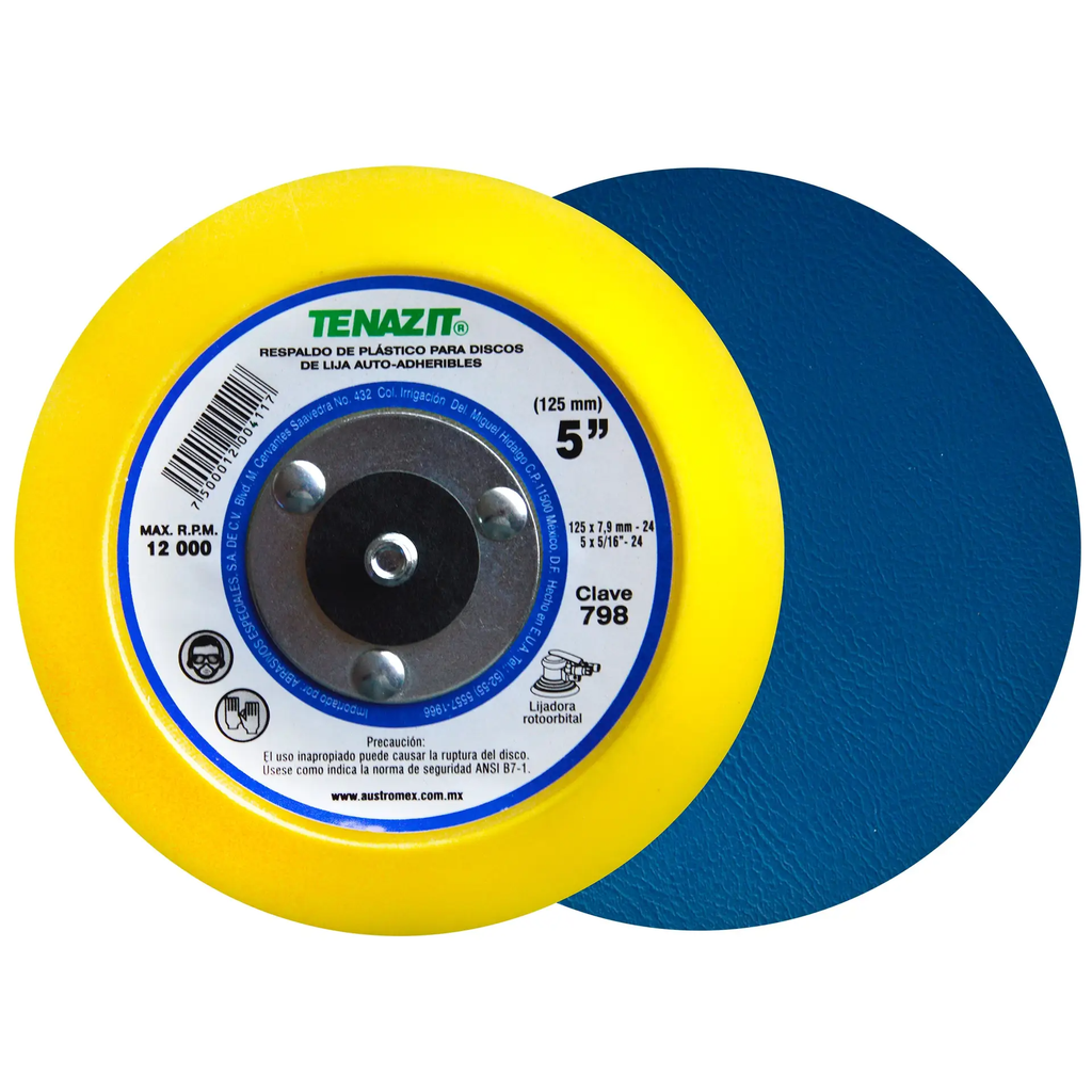 RESPALDO AUSTROMEX P/DISCO C/PEGAMENTO 5"x5/16" (798)(H)