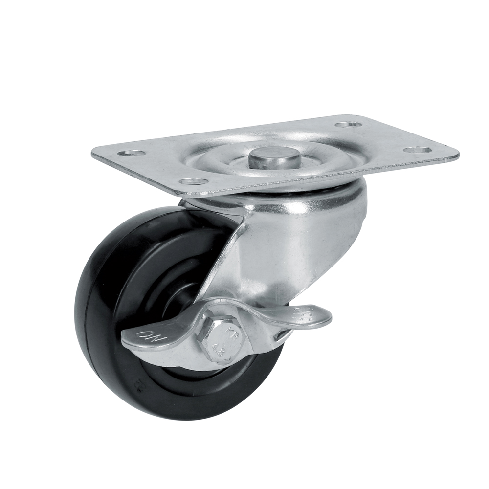 RODAJA WESTON DE HULE GIRATORIA C/FRENO 1-1/2" (Y-2030-40)