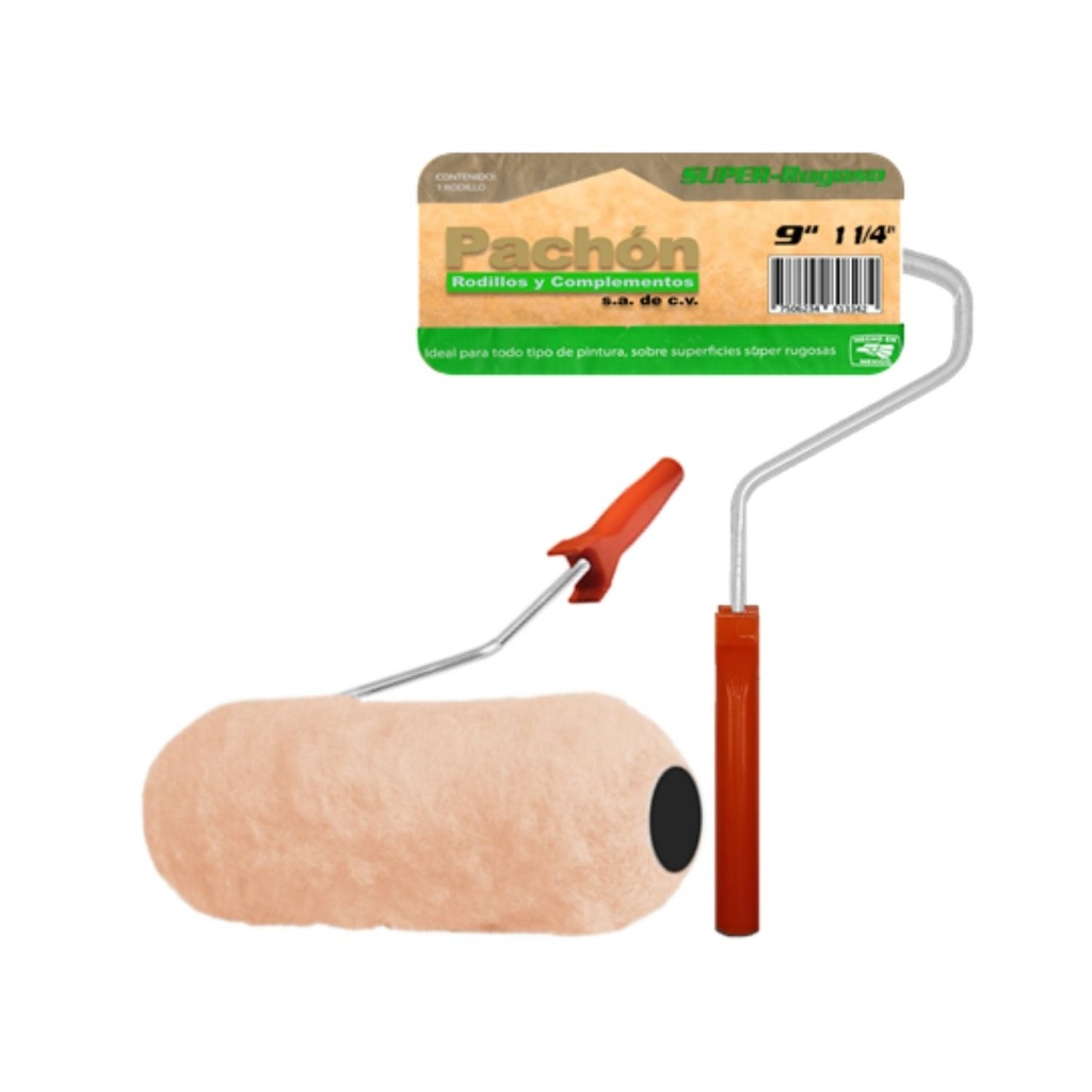 RODILLO SUPER PACHÓN 9 x 1 - 1/4" C/ARMAZÓN PROFESIONAL (101334)