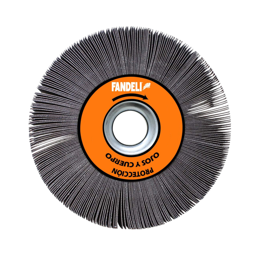 RUEDA FLAP LP FANDELI 6" x 1-1/2" x 1" X-88 GRANO 150 (09073)(H)