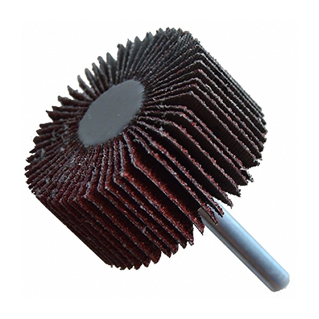 RUEDA FLAP FANDELI 1" x 1" x 1/4" C/VÁSTAGO X-88 GRANO 60 (16395)(H)