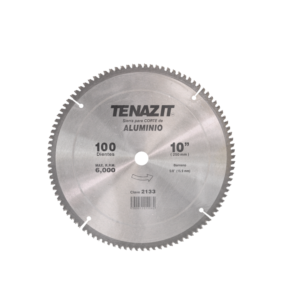 SIERRA METÁLICA AUSTROMEX CORTE DE ALUMINIO 10" X 5/8" 100 DIENTES (2133)(H)
