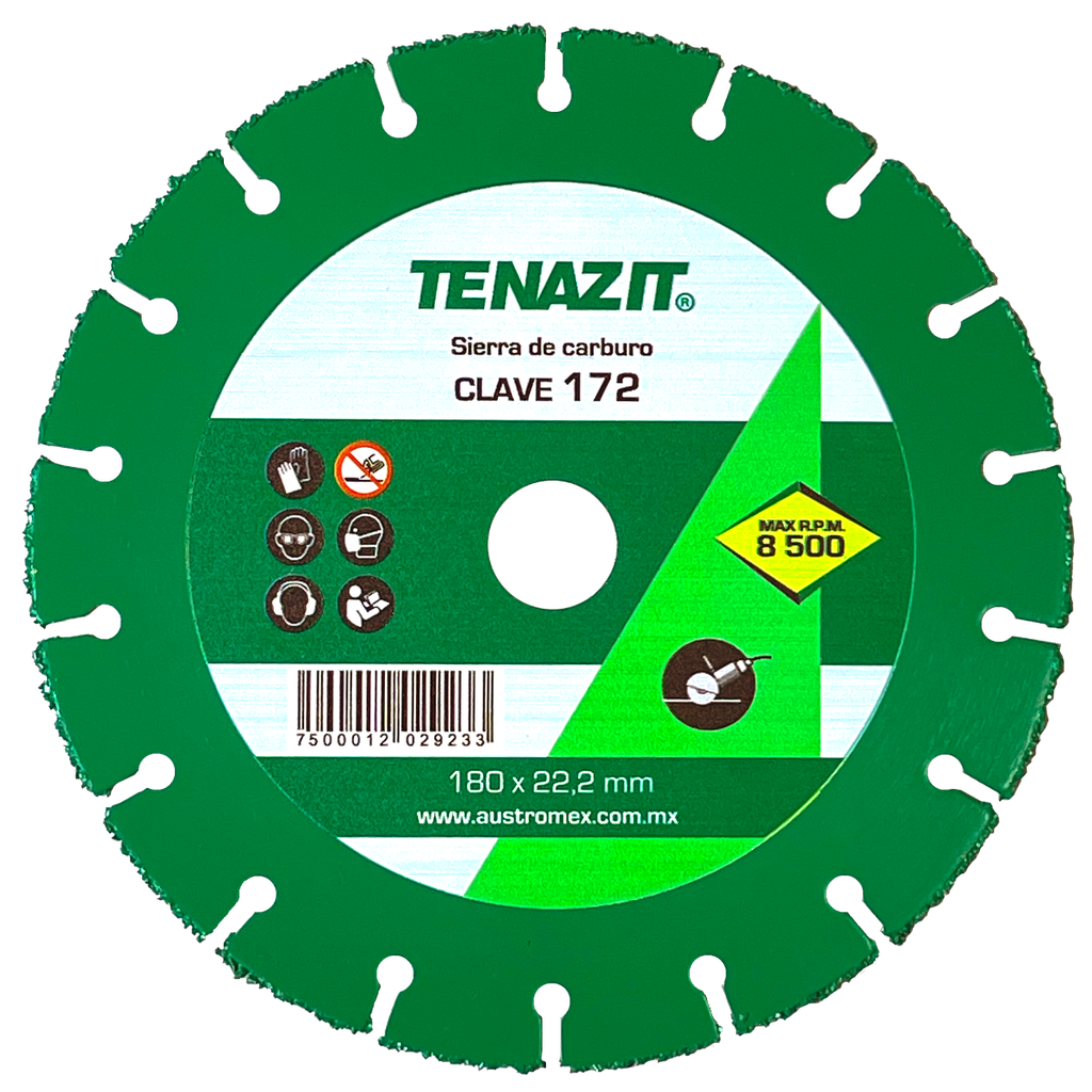 SIERRA AUSTROMEX P/CORTE MADERA 7" P/ESMERIL (172)(H)