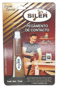 SILER ADHESIVO DE CONTACTO AMARILLO LINEA DORADA 21ML