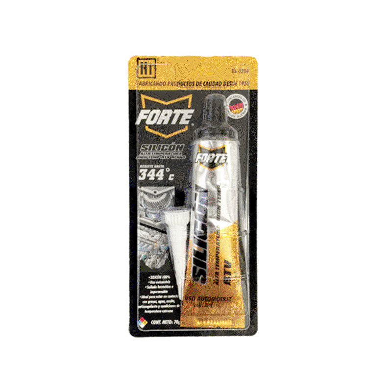 SILICÓN HECORT ALTA TEMPERATURA NEGRO 70GR (16-0204)