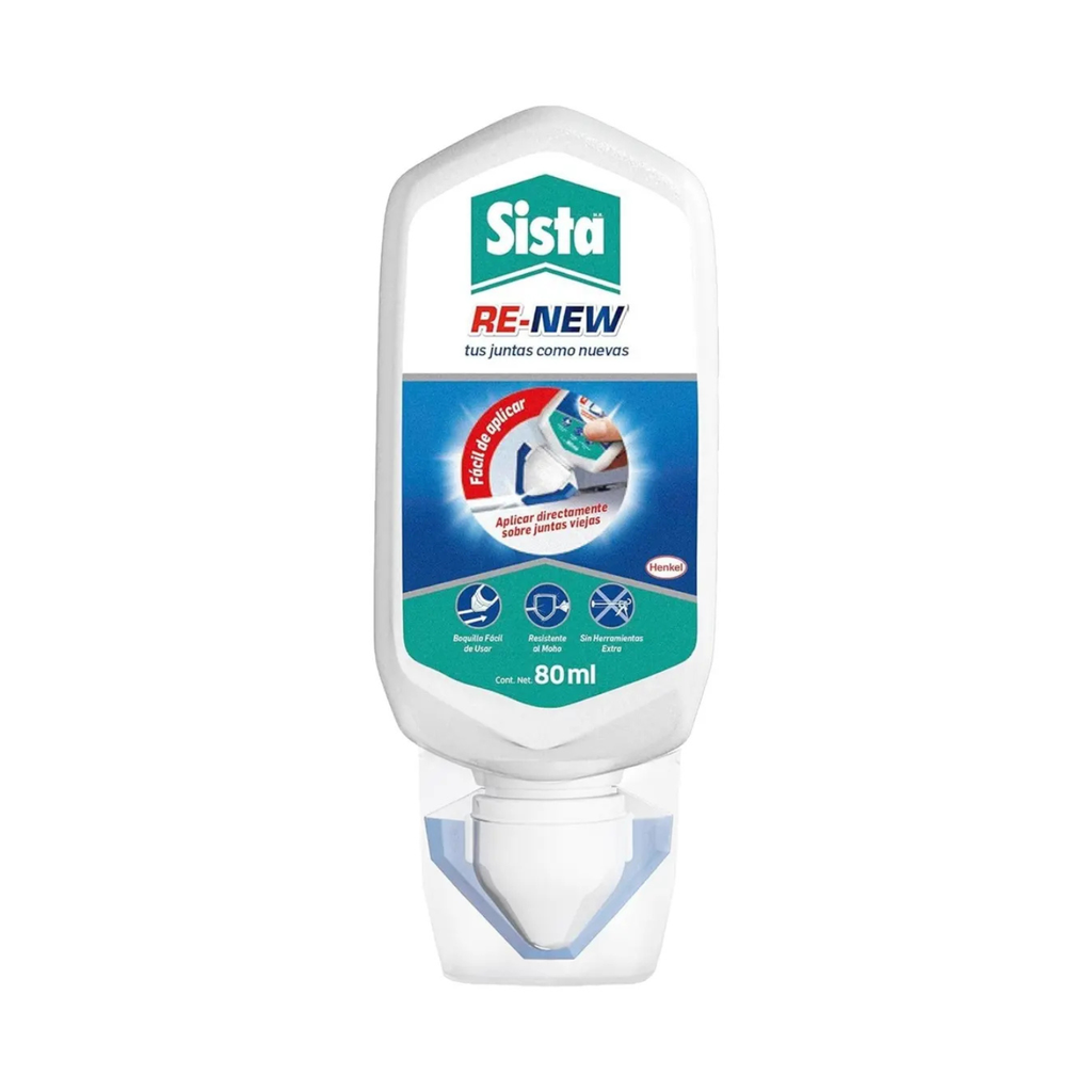 SISTA RE-NEW RENOVADOR DE JUNTAS BLANCO 80ML