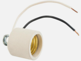 IUSA SOCKET P/CANDIL C/NIPLE Y CABLES 117A (310749)(E)