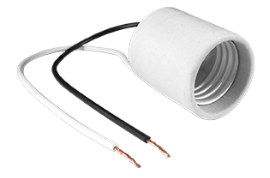 SOCKET PORCELANA MONTANA P/CANDIL C/CABLES (2603)(E)