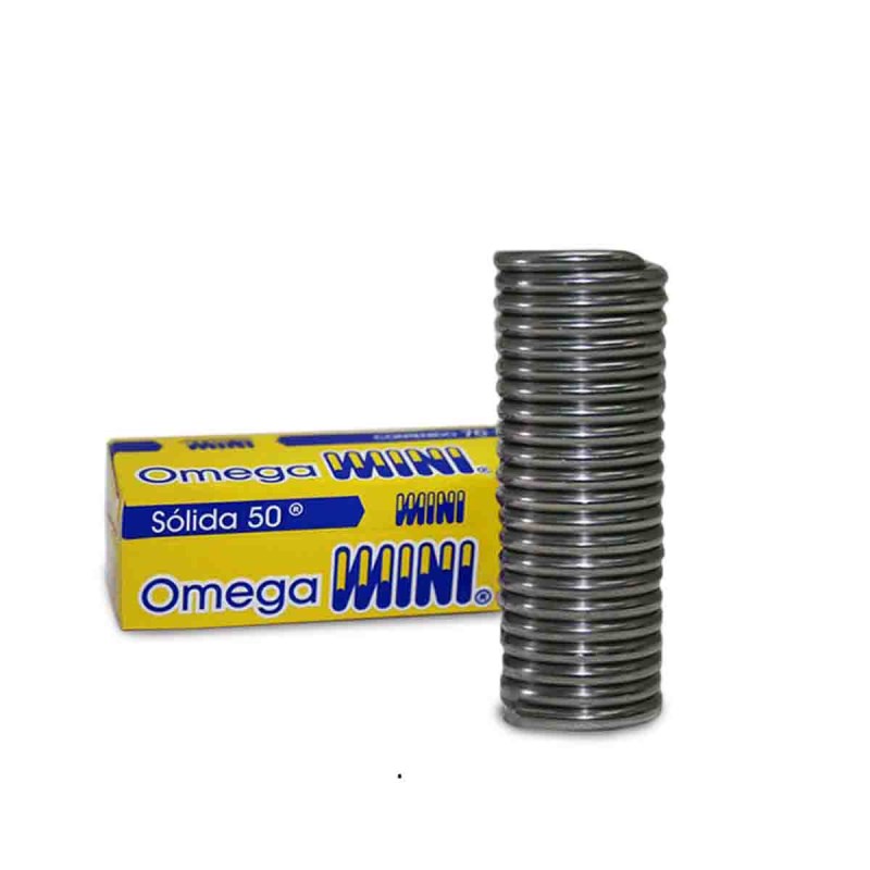 SOLDADURA SÓLIDA OMEGA 50/50 70GR AMARILLA 1M