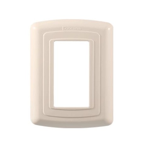 PLACA PLÁSTICO ABS MONTANA TOSCANA P/CONTACTO DUPLEX MARFIL (Q100RNDI) (1438)(E)