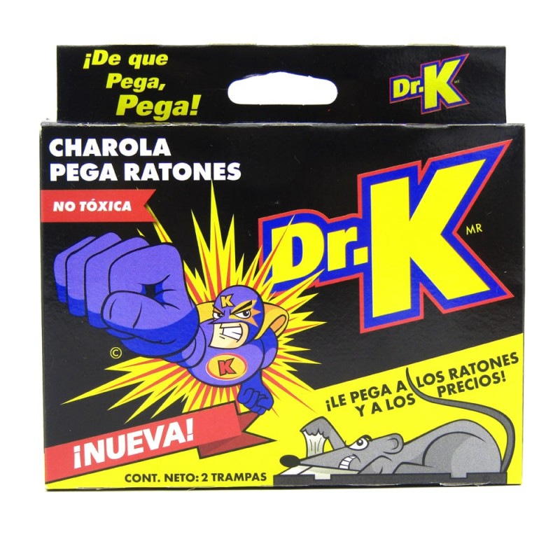 TRAMPA CAZA FÁCIL C/PEGAMENTO P/RATÓN DR.K