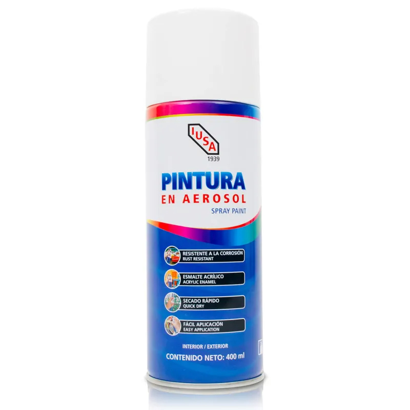 IUSA PINTURA EN AEROSOL BLANCO MATE 400ML (618815)(E)