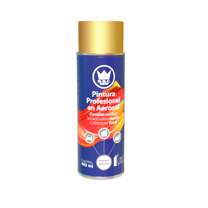 AEROSOL ACRÍLICO ORO METÁLICO 400ML (CPA19)