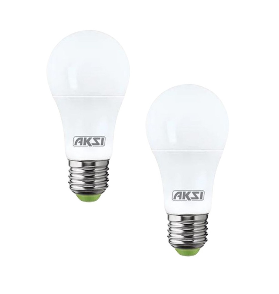AKSI FOCO LED 9W ECO PACK C/2PZ  LUZ BLANCA (129021)
