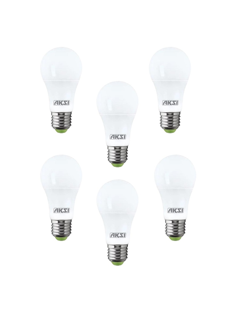 AKSI FOCO LED 12W ECO PACK C/6PZ LUZ BLANCA (129034)