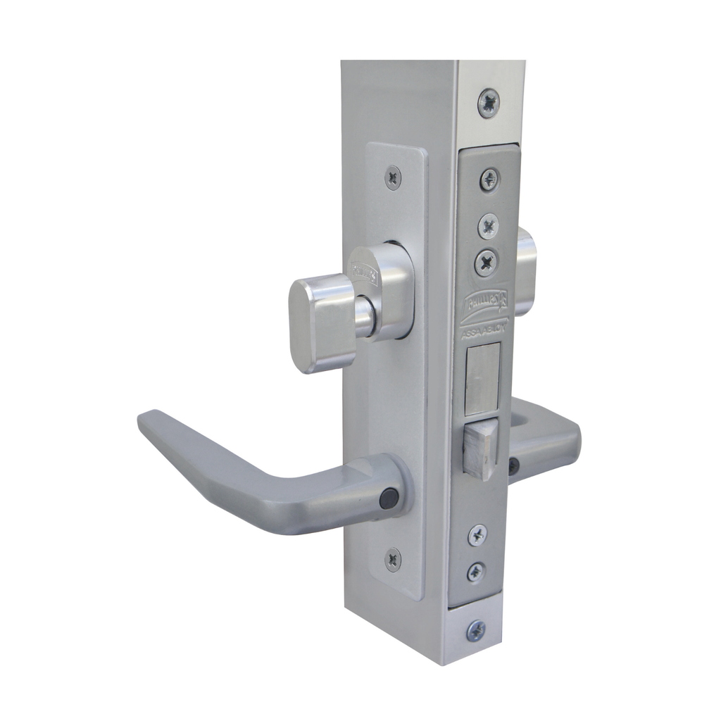 CERRADURA PHILLIPS P/ALUMINIO 549 MARIPOSA CILINDRO TIPO ACERO INOXIDABLE (MX5318)(H)