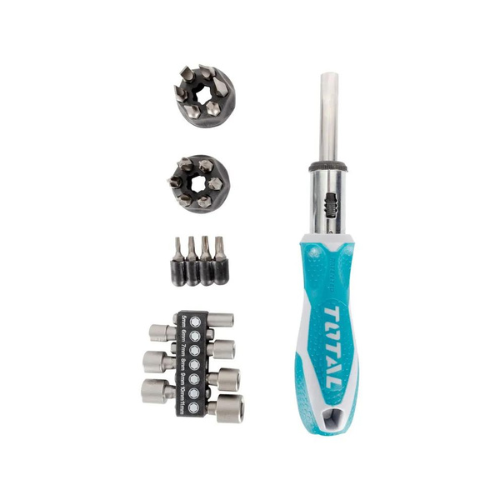 IUSA DESARMADOR TIPO MATRACA C/16 PUNTAS Y 7 DADOS (618686)