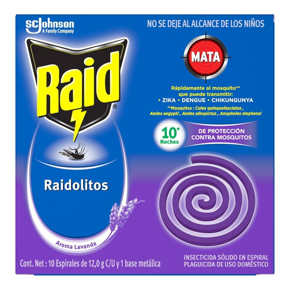 RAIDOLITOS ESPIRAL LAVANDA C/10 (2604)