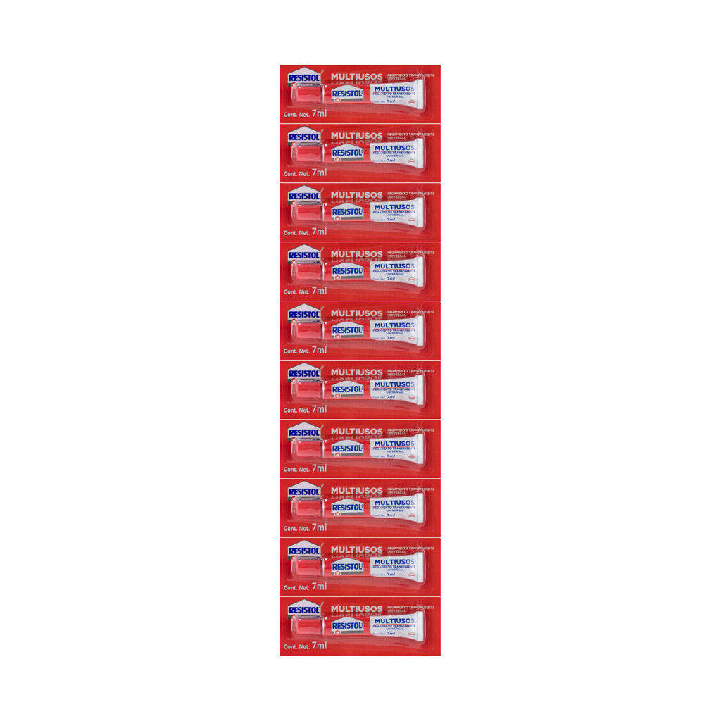 RESISTOL 5000 MULTIUSOS TRANSPARENTE 7ML TIRA C/10PZ