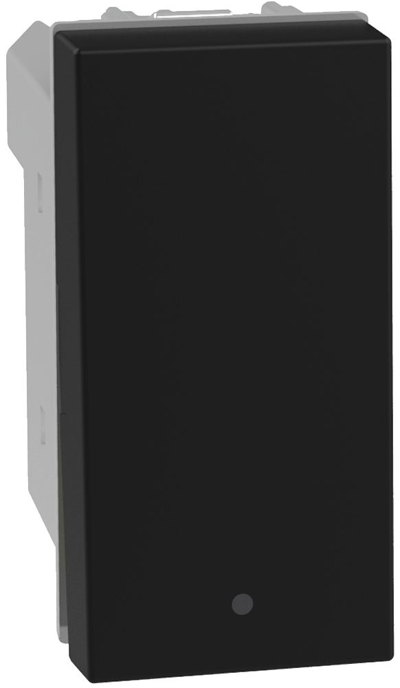 QUINZIÑO GO INTERRUPTOR 3 VÍAS 1 MÓDULO NEGRO MATE (JB4003Q)(E)