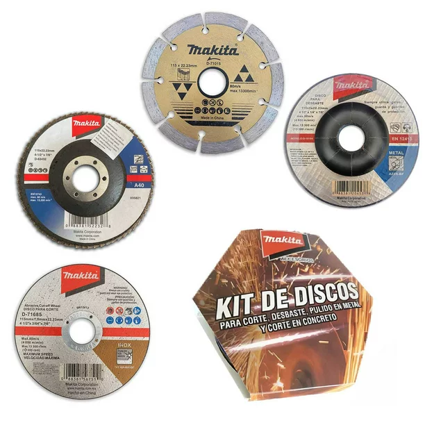KIT C/4 DISCOS "CORTE-DESBASTE-PULIDO"