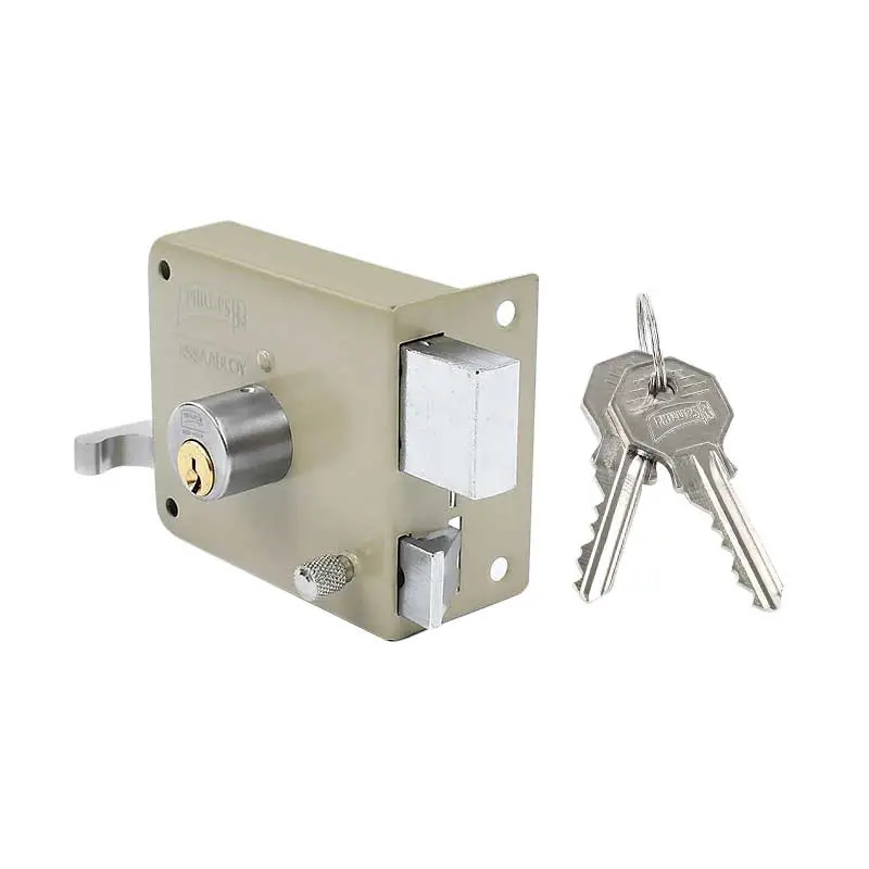 CERRADURA PHILLIPS 175N INSTAFÁCIL IZQUIERDA BEIGE SOBREPONER (MX6948)