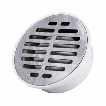 COFLEX COLADERA UNIVERSAL BLANCA C/REJILLA ACERO INOXIDABLE (PC-102)