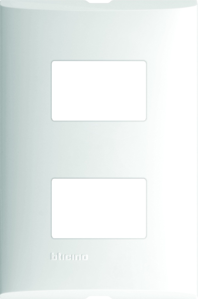 BTICINO PLACA FORZA 2 MÓDULOS BLANCO C/CHASIS DE RESINA (FZA92)