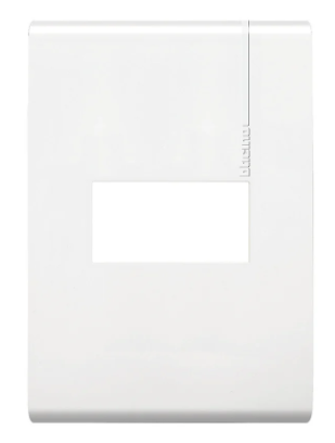 BTICINO PLACA RESINA FORZA 1 MÓDULO BLANCO C/CHASIS (FZA91)