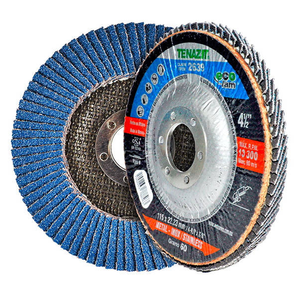 DISCO AUSTROMEX LAMINADO 4-1/2" X 7/8" GRANO 60 P/DESBASTE (2639)(H)