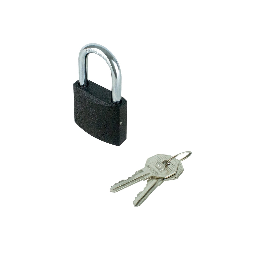 CANDADO PHILLIPS 102 HIERRO GANCHO LARGO NEGRO BLISTER (MX7179) (H)