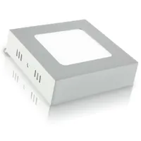 IUSA LUMINARIO CUADRADO LED P/SOBREPONER 12W LUZ BLANCA (618161)(E)