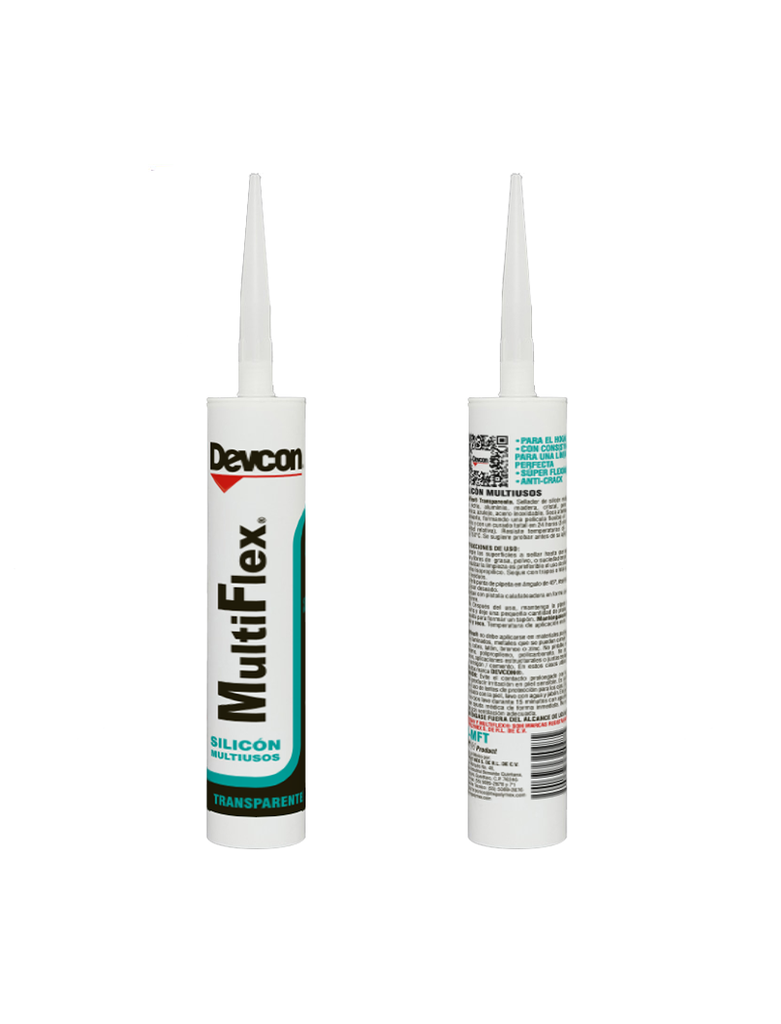 DEVCON SILICÓN MULTIFLEX TRANSPARENTE 280ML (C-MFT)