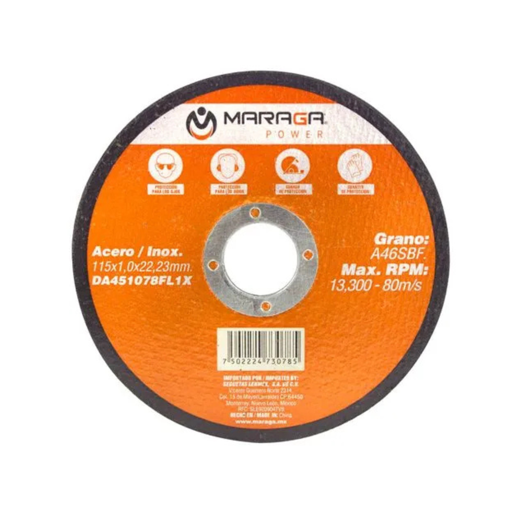 DISCO MARAGA P/METAL 4-1/2” x 7/8”